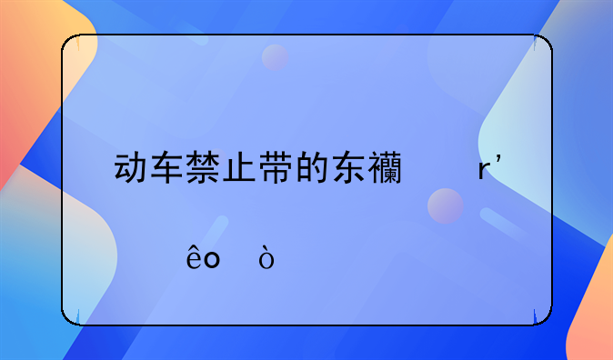 動(dòng)車禁止帶的東西有那些？