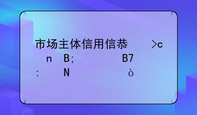 市場主體信用信息變更后簽名去哪簽？